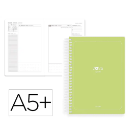 Antartik Agenda Espiral Essentials A5+ 2026 Día Página Verde Papel 80g FSC Precio: 28.1809. SKU: B1238ZY9EF