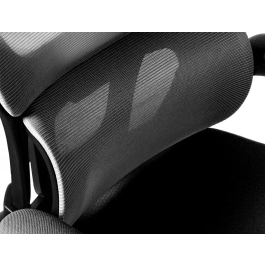 Q-connect Silla de Dirección Sorrento Malla con Base Metálica, Respaldo Transpirable, Reposabrazos Ajustables y Ruedas Premium, Color Gris, Alt Max 1320 mm