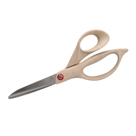 Liderpapel Tijera de Oficina Acero Inoxidable Mango Eco Fibra de Trigo 8' 21,5 cm en Blíster