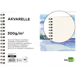 Liderpapel Bloc Dibujo Acuarela Espiral A4 297x210mm 10 Hojas 300g/m2 Sin Recuadro Precio: 23.68999984. SKU: B15D6E4ASS