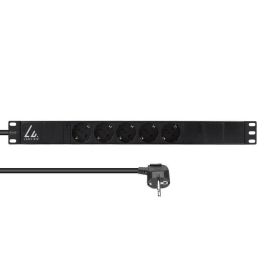 Lanview Regleta Rack 19" 5 Tomas Schuko Tipo F 10A, Cable 3 Metros, Montaje 1U Precio: 25.4999998. SKU: B1HKDBMQER