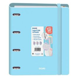 Carpeta de anillas DOHE Azul Pastel A4 (12 Unidades)
