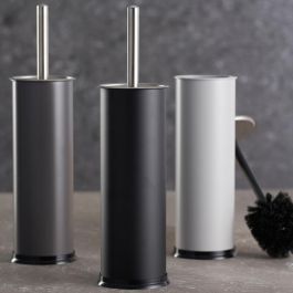 DAY Escobilla WC Acero Inoxidable y Plástico Acabado Mate Colores Surtidos