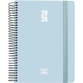 Agenda Anual (2026) Grafoplas Colors Espiral Tapa Extradura Con Goma A5 210X150 D/P Azul Claro Precio: 12.79000008. SKU: B1GPH38MLK