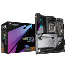 GIGABYTE X670E AORUS MASTER Placa Base ATX para AMD Zócalo AM5, Soporte DDR5 hasta 8000MHz, Wi-Fi 6E y Ethernet 2.5 Gigabit Precio: 382.49999942. SKU: S5615546