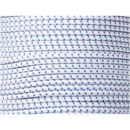 Cuerda de goma elástica blanca / azul poliéster calibre 8 mm x 200 m Cuerda de goma elástica blanca / azul poliéster calibre 8 mm x 200 m