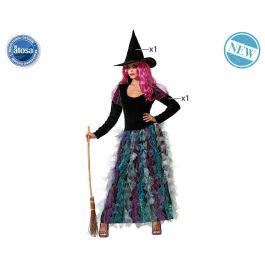 Disfraz de Bruja Verde para Mujer Adulta XL - Vestido Largo con Falda de Tul y Sombrero de Punta - Ideal Halloween, Cosplay, Fiestas Temáticas Disfraz de Bruja Verde para Mujer Adulta XL - Vestido Largo con Falda de Tul y Sombrero de Punta - Ideal Halloween, Cosplay, Fiestas Temáticas