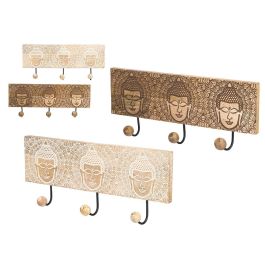Percha Triple Bolas Budda Giftdecor - Madera y Metal, 38x16x5 cm, Colores Surtidos (6 Unidades) Precio: 32.79000054. SKU: B1GB8BCPVM