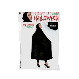 Capa Con Capucha 140 cm Terciopelo Negro Capa Con Capucha 140 cm Terciopelo Negro