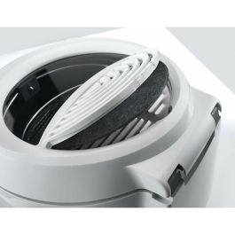 Delonghi F38436 Freidora eléctrica RotoFry Classic Cesta giratoria, 1.2kg Papas Fritas, Termostato y Temporizador Digital, Blanco