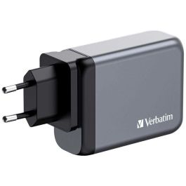 Verbatim GNC-100 Cargador de Pared Gan 100W con 1x USB-A 3.0 y 3x USB-C 3.0