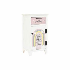 Mesita De Noche Kids DKD Home Decor Blanco Rosa 29 x 73.5 x 40 cm