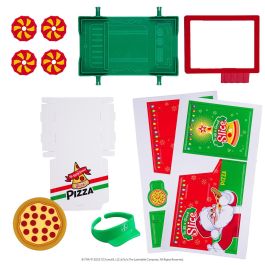 Cefa 00278 The Elf On The Shelf: Repartidor De Pizzas, Food Truck, Pizza y Accesorios - 11 piezas