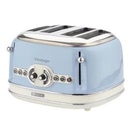 Ariete 156/05 Tostador de 4 Ranuras, 6 Niveles de Tueste, Función Descongelar y Recalentar, Bandeja Recogemigas Extraíble, Azul Precio: 91.50000035. SKU: S7602906