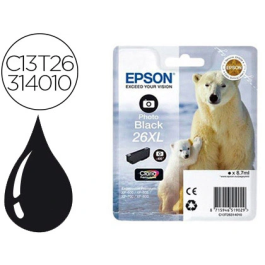 Epson Claria Premium Cartucho foto Negro 26XL Alta Capacidad Expression Premium XP-510 Precio: 25.4999998. SKU: B1FM9H6WX9