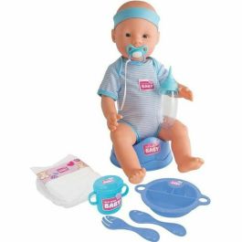 NUEVO BORN BABY Muñeca Bebé Azul 43cm con Funciones Bebe y Pipí, Fabricada en Vinilo, Incluye Botella, Chupete y Set de Accesorios Precio: 54.79000032. SKU: S7166010