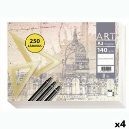 Papel de dibujo Pacsa ART Blanco A3 250 Hojas (4 Unidades)
