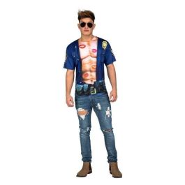 Disfraz adulto policia con musculos talla s Disfraz adulto policia con musculos talla s