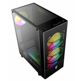 Nfortec Caja Gaming Cristal Templado Caelum Black Usb 3.0 Rgb. Negro