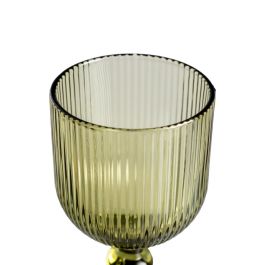 Copa Verde Cristal Decoración 9 X 9 X 16,50 cm