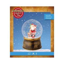 Lumineo Girador de Agua Santa Claus con 6 LEDs Luz Cálida Fija, Movimiento, Interior, ø13x17.5cm