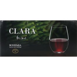 Bohemia Set 6 Vasos Cristal Clara 560 cc Colección Clara