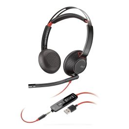 Hp Poly Auriculares Blackwire 5220 Diadema Binaural C- Micrófono Control De Volumen Cable Usb+Jack 3,5 mm Negro-Rojo Precio: 90.59000049. SKU: S55006934