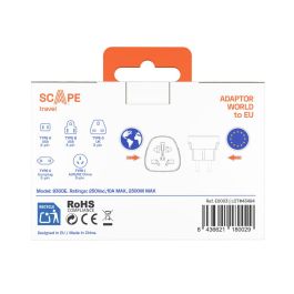 Scape Travel Set de 2 Adaptadores de viaje Internacional a Schuko