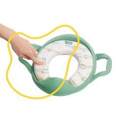 Badabulle Reductor de Inodoro Comfort con Asas, Antideslizante y Universal, Asiento Acolchado Extraíble