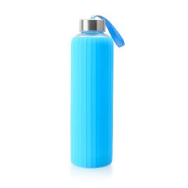 Botella de Agua de Vidrio con Cubierta de Silicona 600 ml - Bewinner por Inde (24 Unidades) Botella de Agua de Vidrio con Cubierta de Silicona 600 ml - Bewinner por Inde (24 Unidades)