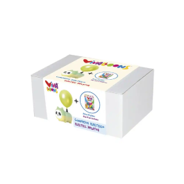 Blanca Compresor Eléctrico Panda 450W con Bolsa de 50 Globos de Látex Biodegradable Colores Surtidos de Regalo