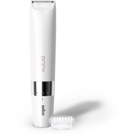 Braun Recortadora de cuerpo eléctrica BS1000 para hombres y mujeres, multiusos, en seco y húmedo, color blanco Precio: 45.98999944. SKU: S0429734