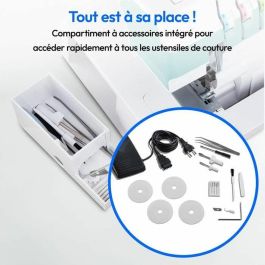 Medion SO 90 Remalladora 91W Tipo de aguja: 11, 14, 16 1200 rpm LED Turquesa