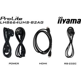 iiyama 86" 4K UHD IPS DLED Profesional 500 nits 24/7 Android 11 Haze 25% iiSignage2 Pantalla Comercial Vertical/Horizontal