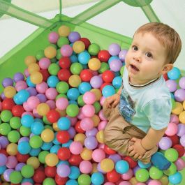 Fisher Price Pack de 100 Pelotas Multicolor de Plástico de 5.5cm de Diámetro para Bebés +3 Meses, Libres de BPA y Ftalatos