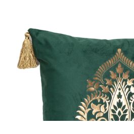 DKD Home Decor Cojín Árabe Azul Verde 45 x 45 x 10 cm (6 Unidades)