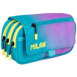 Milan Portatodo 4 Cremalleras Con Solapa Sunset Turquesa Estuche Gran Capacidad Medidas 13x24x10cm Precio: 14.762. SKU: B183DP58QX