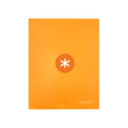 Antartik Carpeta 4 anillas 40 mm mixtas antartik a4 forrada color mostaza