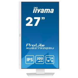iiyama ProLite XUB2792QSU-W6 68,5cm/27" 2560x1440 WQHD IPS 100Hz 0,4ms HDMI DP USB Pivot Blanco