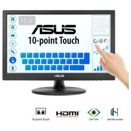 ASUS VT168HR Monitor LED Táctil Multitouch 15.6" WXGA (1366x768) 5ms HDMI USB VESA Color Negro para PC