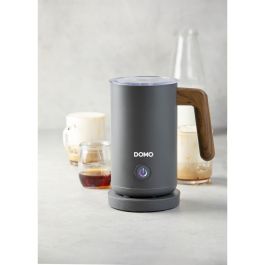 Domo DO745MF Espumador de Leche 500 W 150 ml Base 360° Gris/Madera