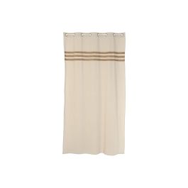 DKD Home Decor Cortina Cottage de Algodón y Yute Natural 260 x 140 cm (2 Unidades)
