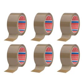 Tesa Cinta de Embalar de Polipropileno Marrón 28 micras 50 mm x 66 m, Pack de 6 Unidades Precio: 16.50000044. SKU: BIX04089-00006-06
