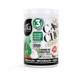 Gota Dourada Crema Para Peinar Meu Cacho Perfeito con 3 Aceites Vegetales: Hidratación, Restauración, Fuerza, 1kg Precio: 9.5000004. SKU: B1GJMVBHJC