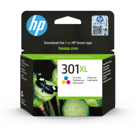 HP Envy 5530, Deskjet 1010,1510 Cartucho Tricolor nº301XL 6ml Precio: 47.49999958. SKU: S5600473