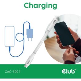 Club3D Lifestyle USB-C Kabel PD 240W.20Gbps 2m weiß St/St