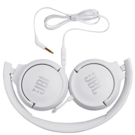 JBL Auriculares Tune 500 con Micrófono Jack 3.5 Blancos JBLT500WHT
