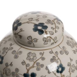 Tibor Blanco-Gris Porcelana Decoración 17 X 17 X 19 cm