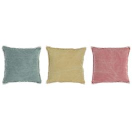 Cojin Basicos DKD Home Decor Amarillo Rosa 10 x 45 x 45 cm (3 Unidades)