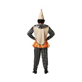 Disfraz Polichinela Unisex Adulto XS-S - Circo, Incluye Bonete, Camiseta y Pantalón